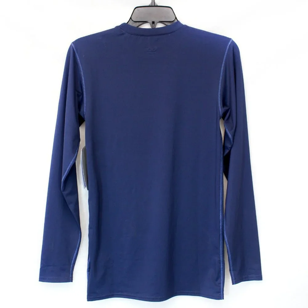ALO Coolfit Men Navy Blue Long Sleeve T-Shirts Small - Picture 3 of 4